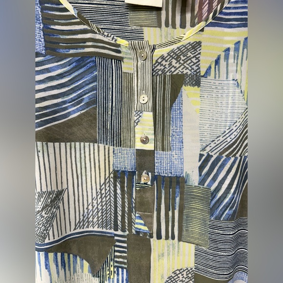 Chico's Multicolor Abstract Blouse - Picture 4 of 7